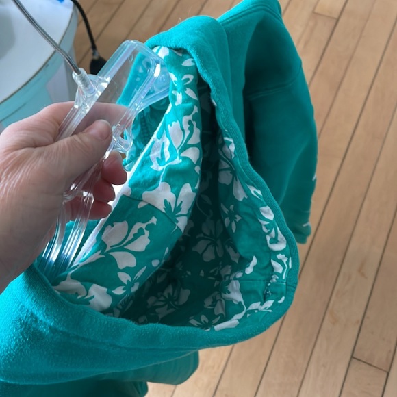 Hawaii Live Aloha large green hooded sweatshirt with pockets - Picture 7 of 7